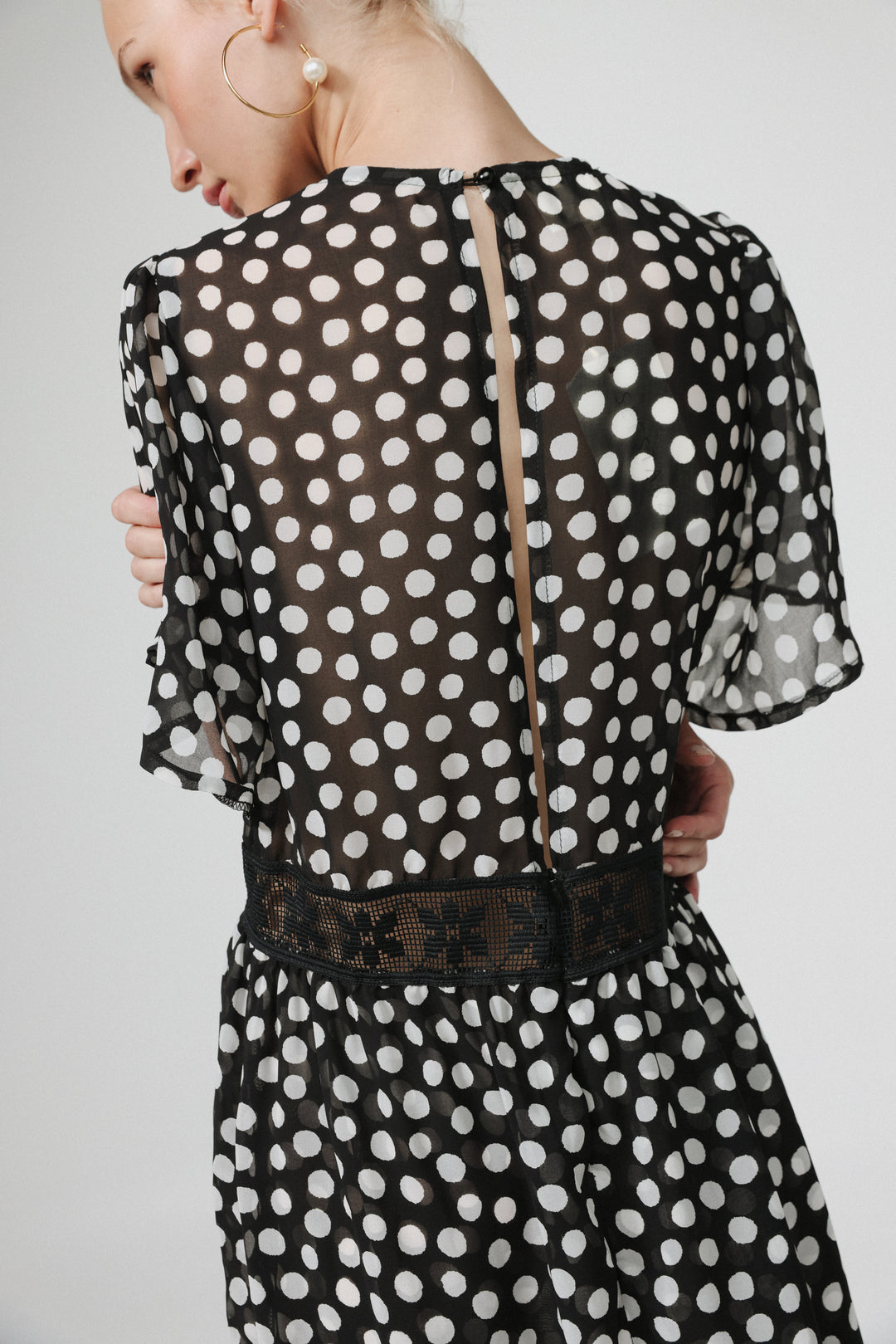 Ray Black Dots Dress