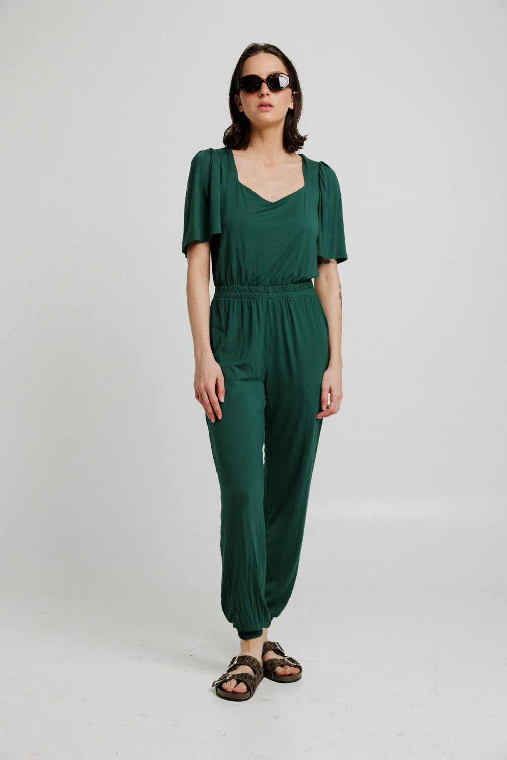 Heart Green Jumpsuit