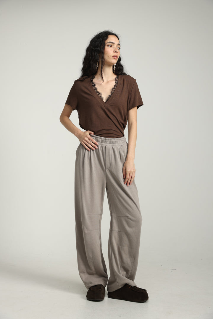 Mystery Brown Rib T-Shirt
