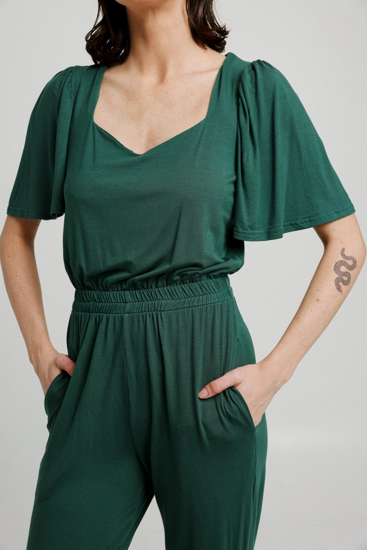 Heart Green Jumpsuit