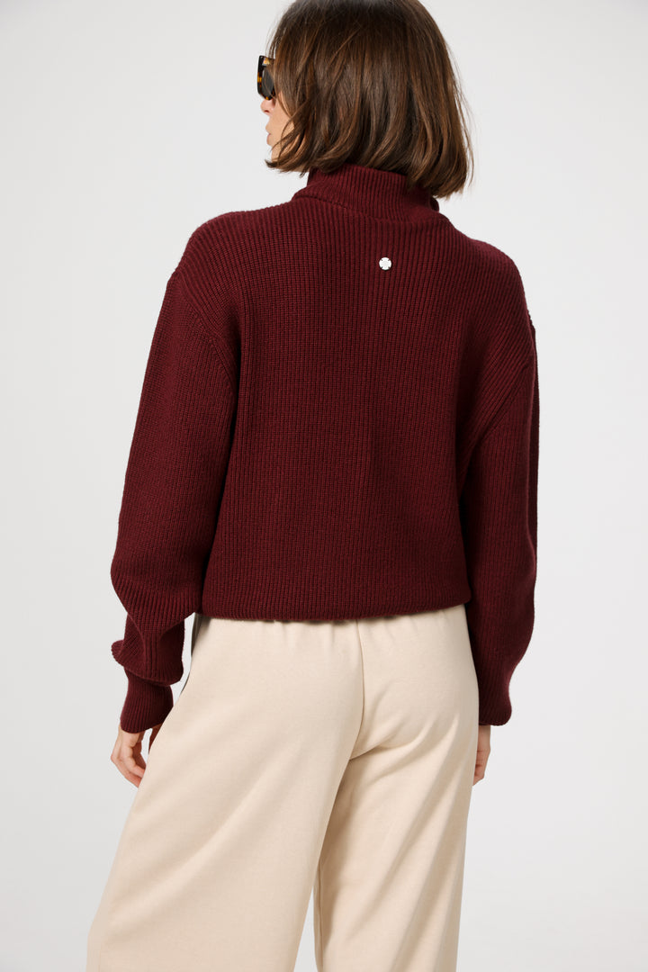 Amazed Wine Sweater