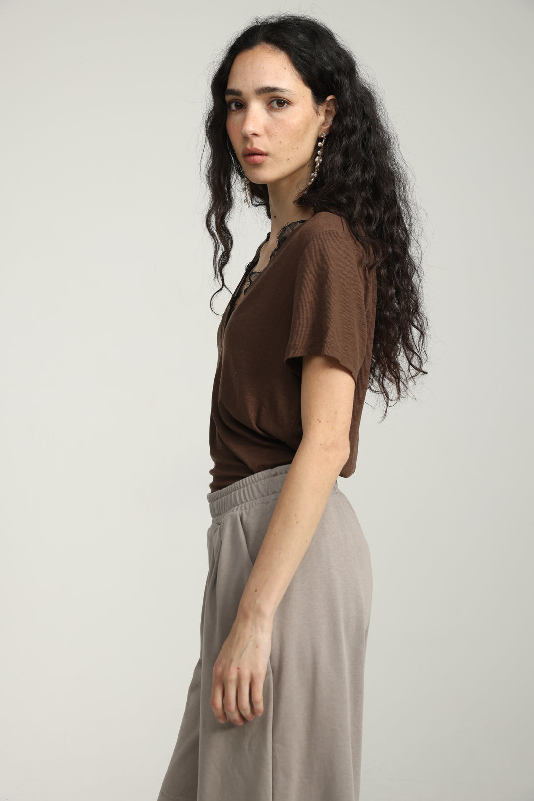 Mystery Brown Rib T-Shirt