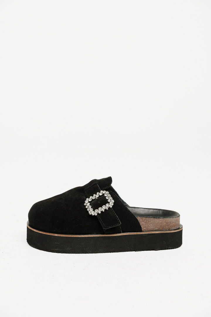 DNA No.19 Black Platform Mules