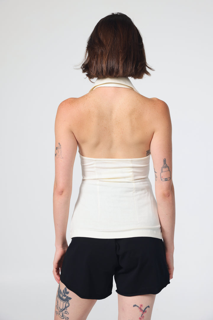 Took Cream Polo Tank