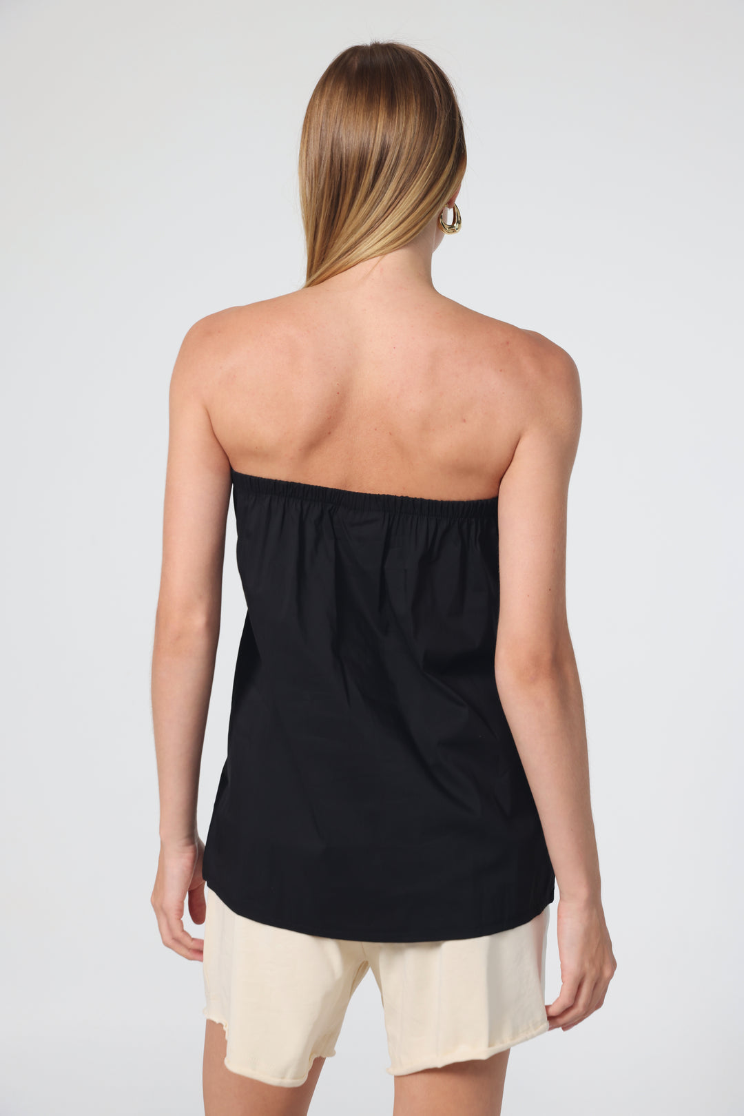 Lord Black Strapless Top