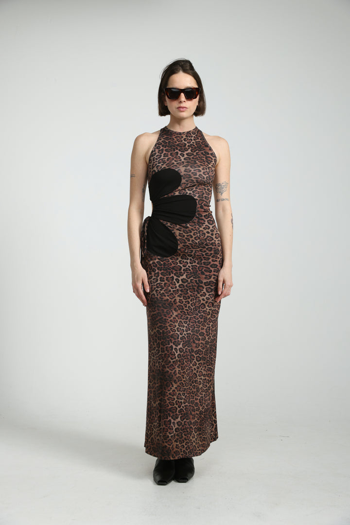Winding Leopard Dress