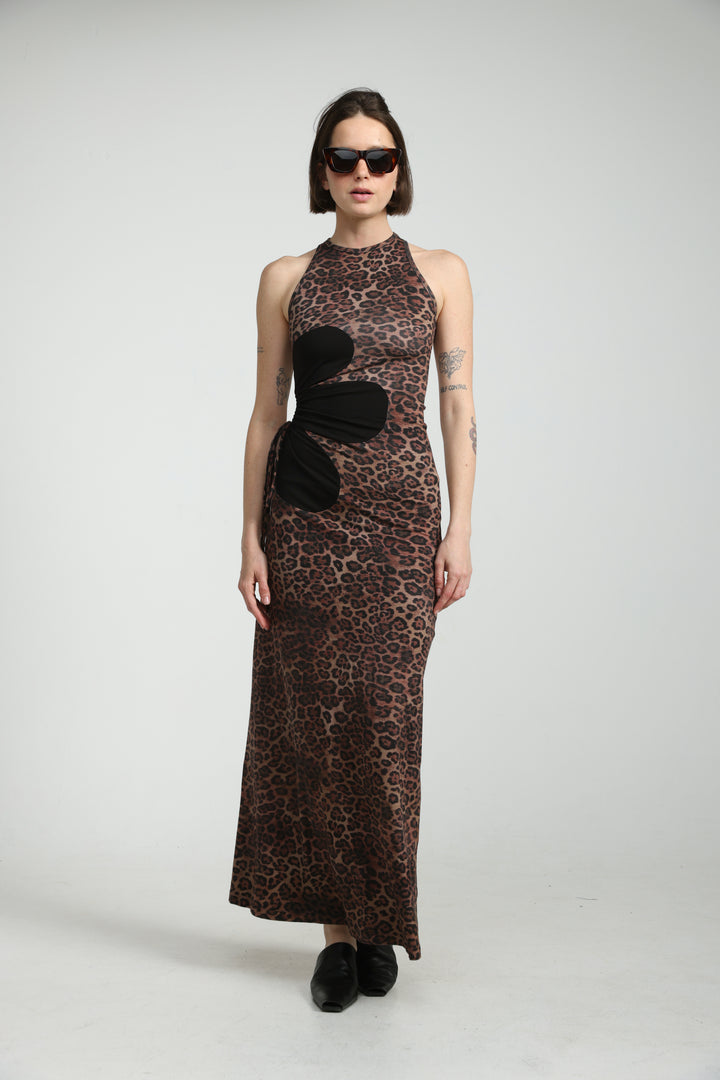 Winding Leopard Dress