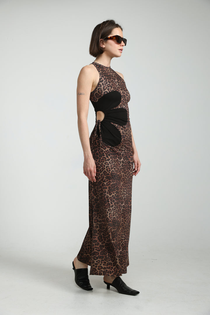 Winding Leopard Dress