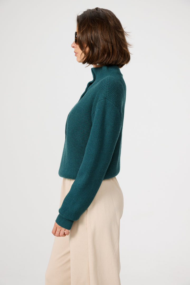 Amazed Teal Sweater