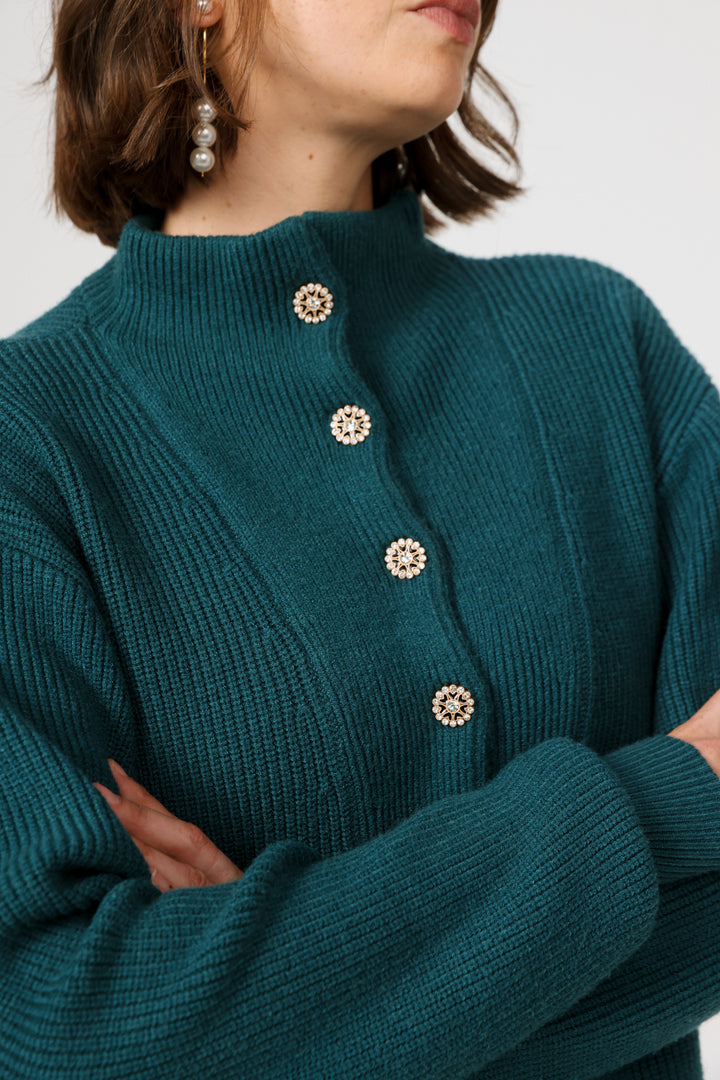 Amazed Teal Sweater