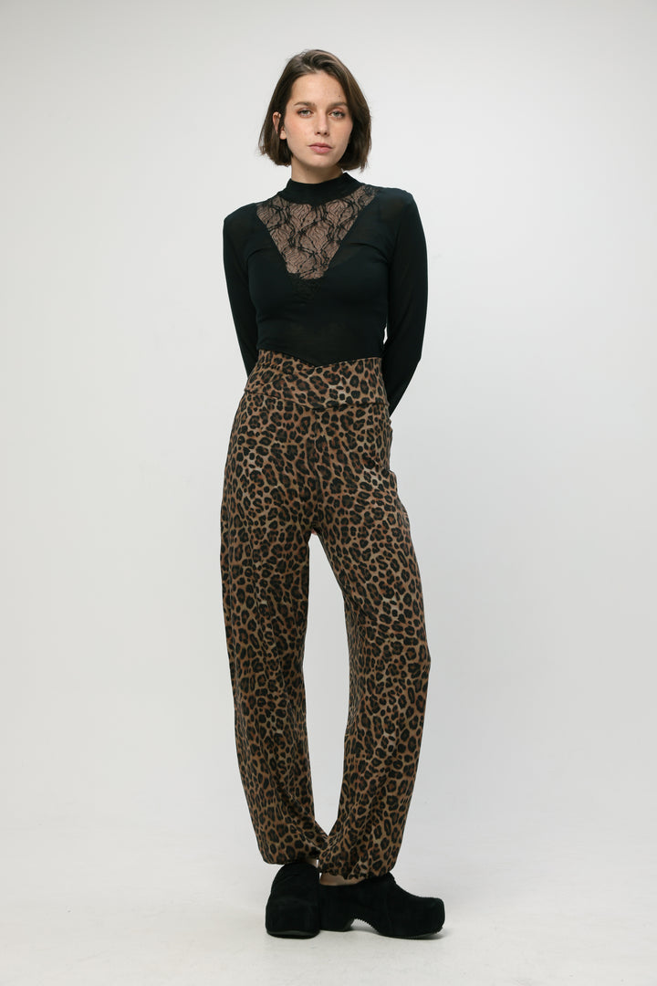 Right Leopard Joggers