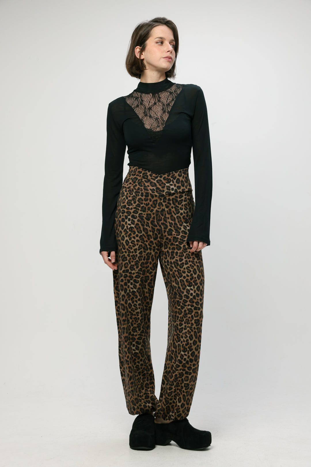 Right Leopard Joggers