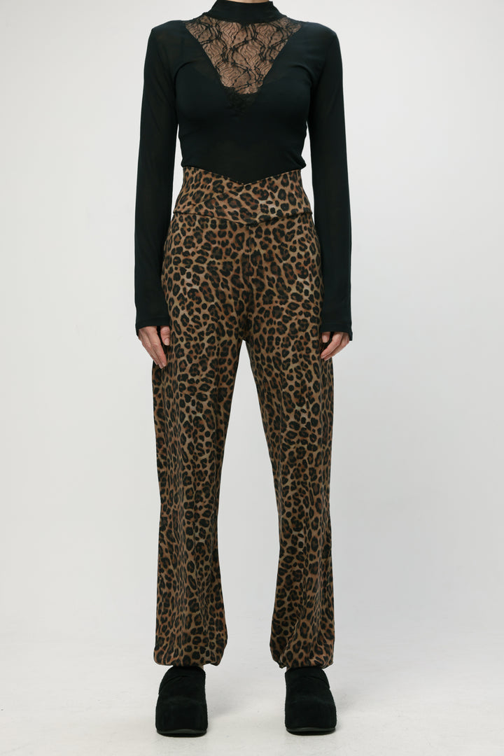 Right Leopard Joggers