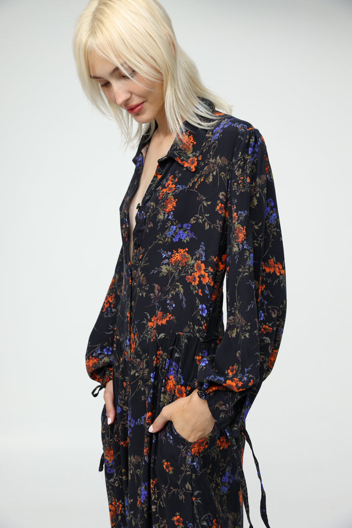Wide Floral Jumpsuit