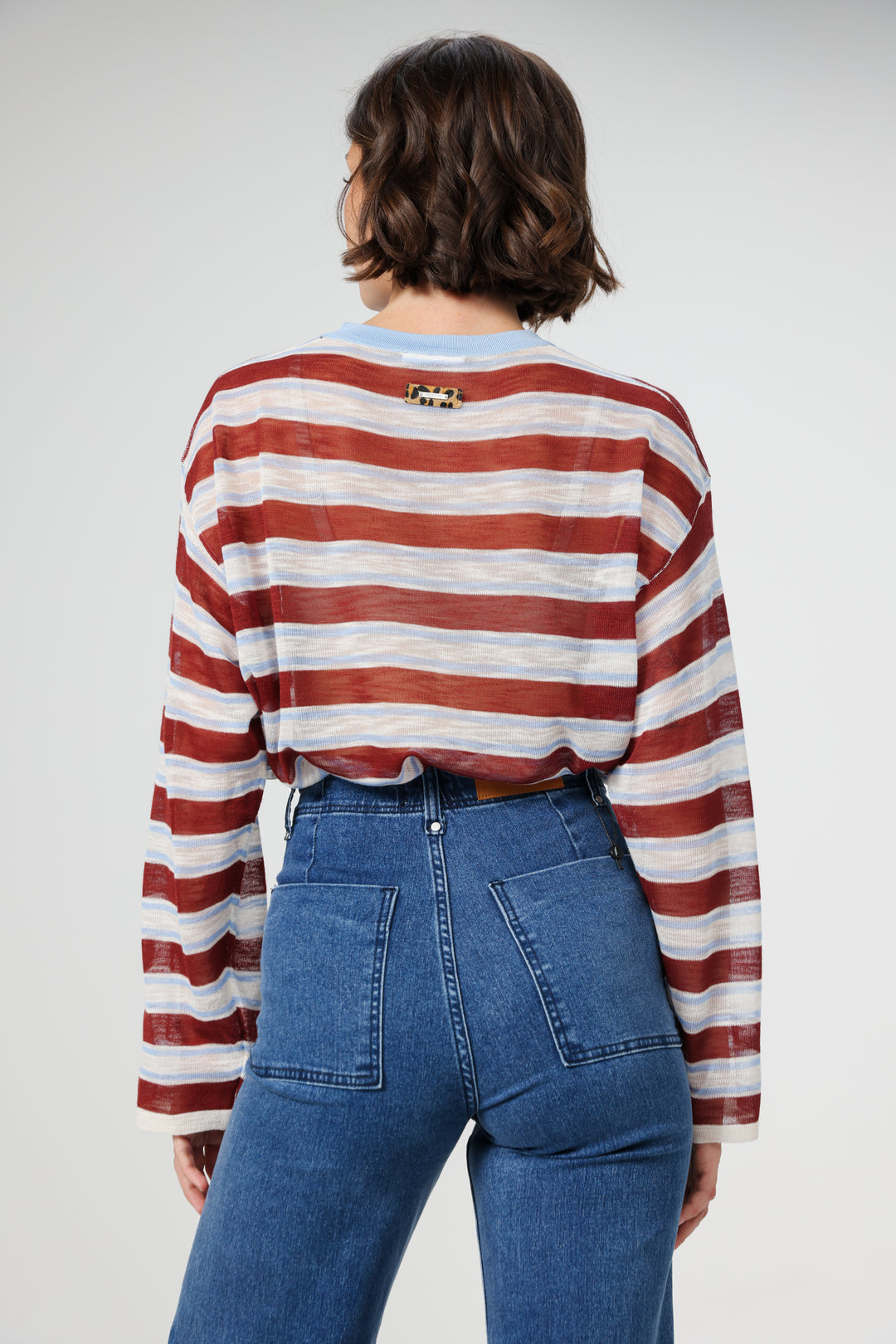 Tamuz Brown Striped Shirt