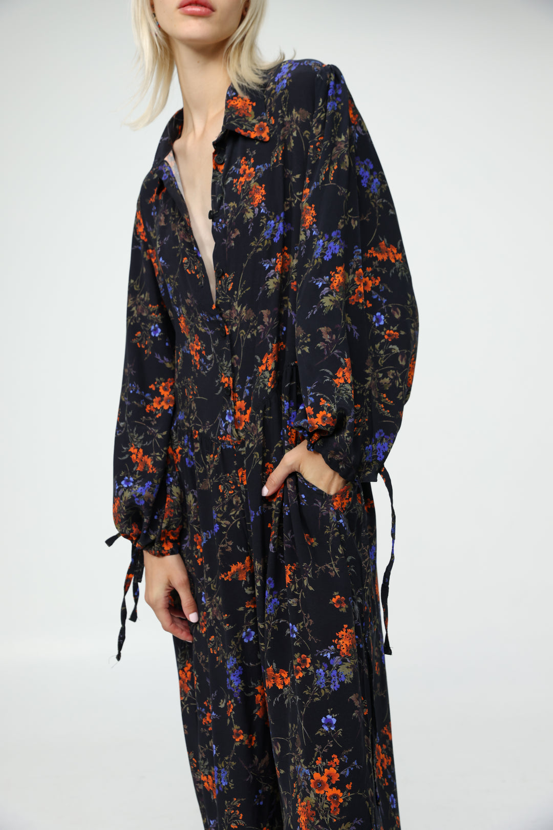 Wide Floral Jumpsuit