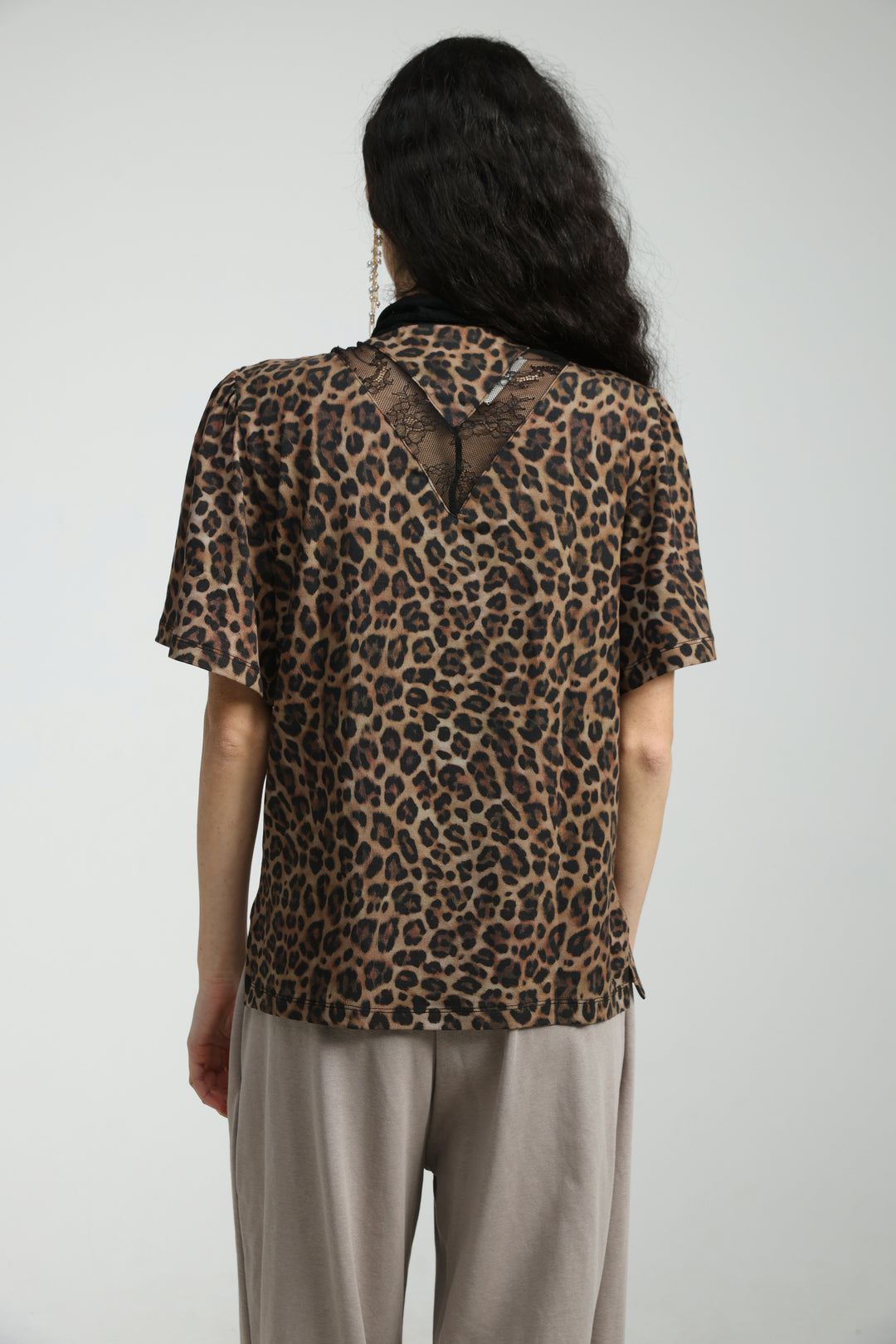 Adamon Leopard Lace Polo