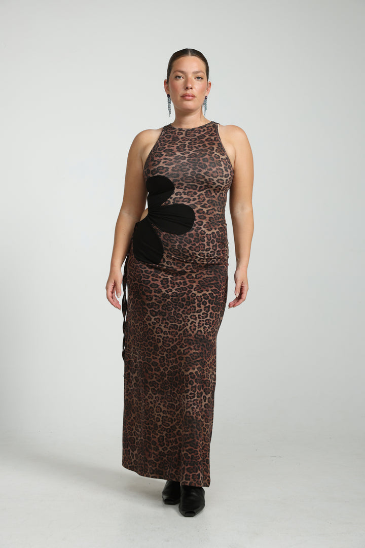 Winding Leopard Dress