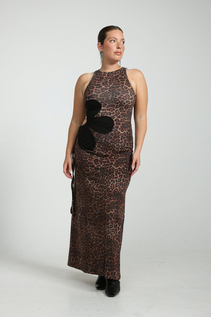 Winding Wine Dress