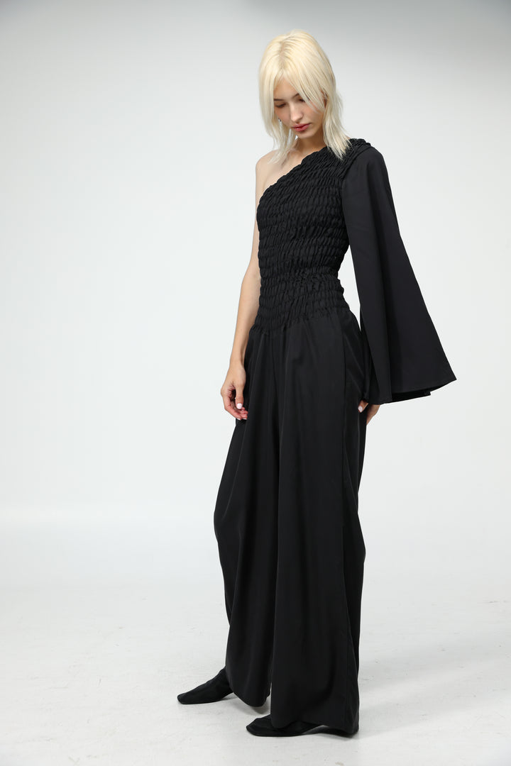Black One Shoulder Jumpsuit