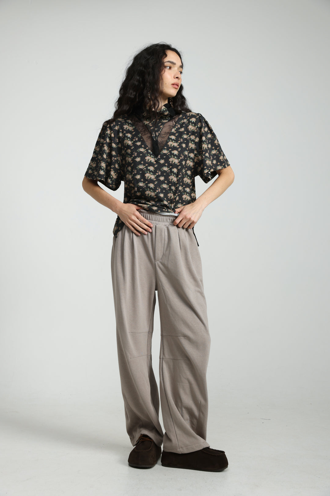 Adamon Floral Lace Polo