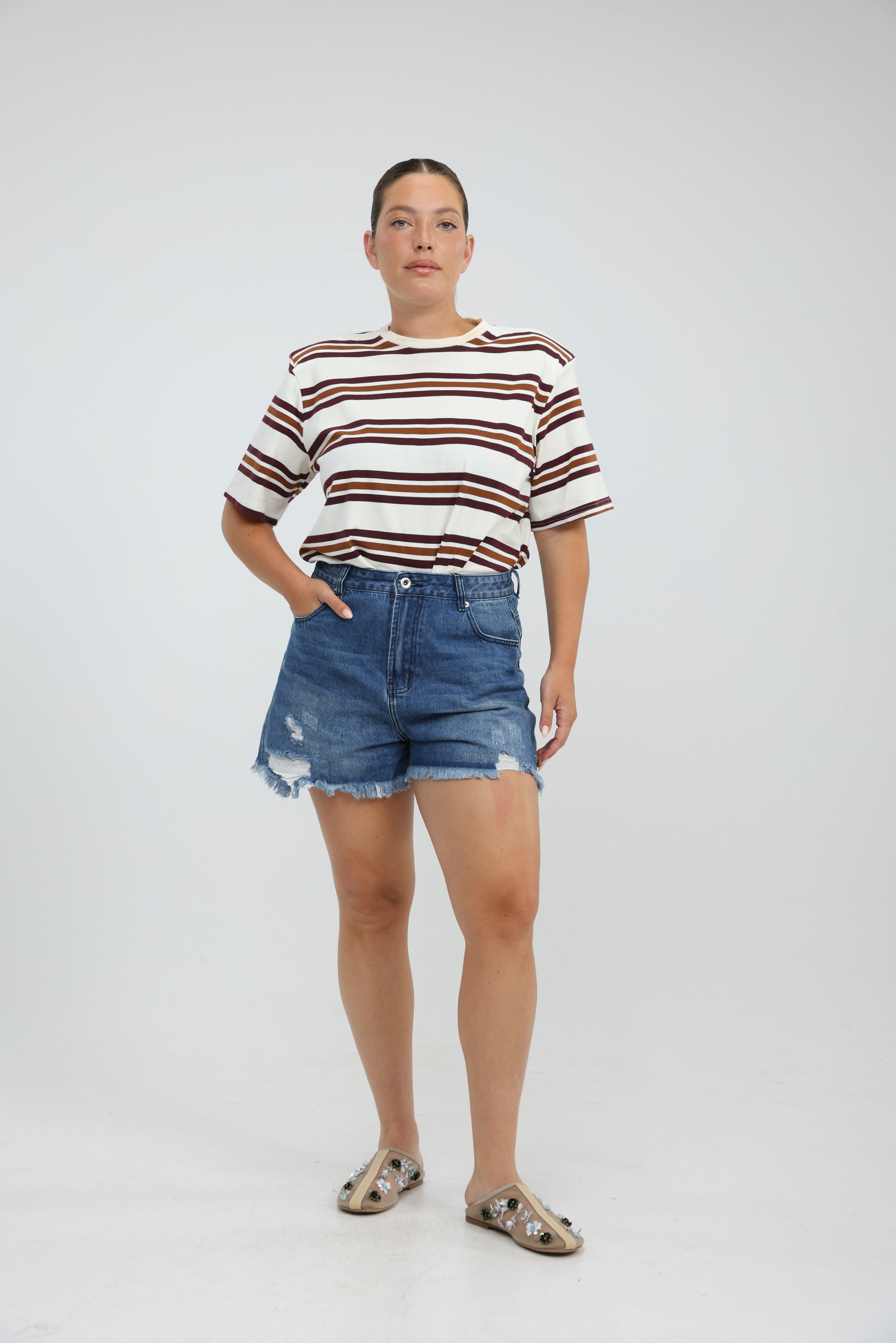 Cocoonut Orange Striped T-Shirt – SEESTARZ