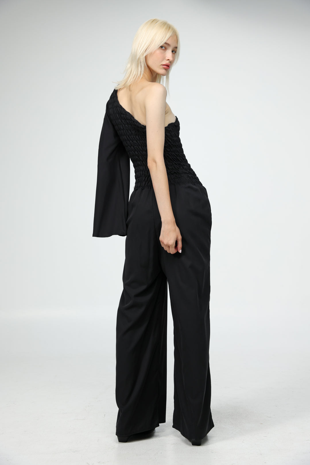 Black One Shoulder Jumpsuit
