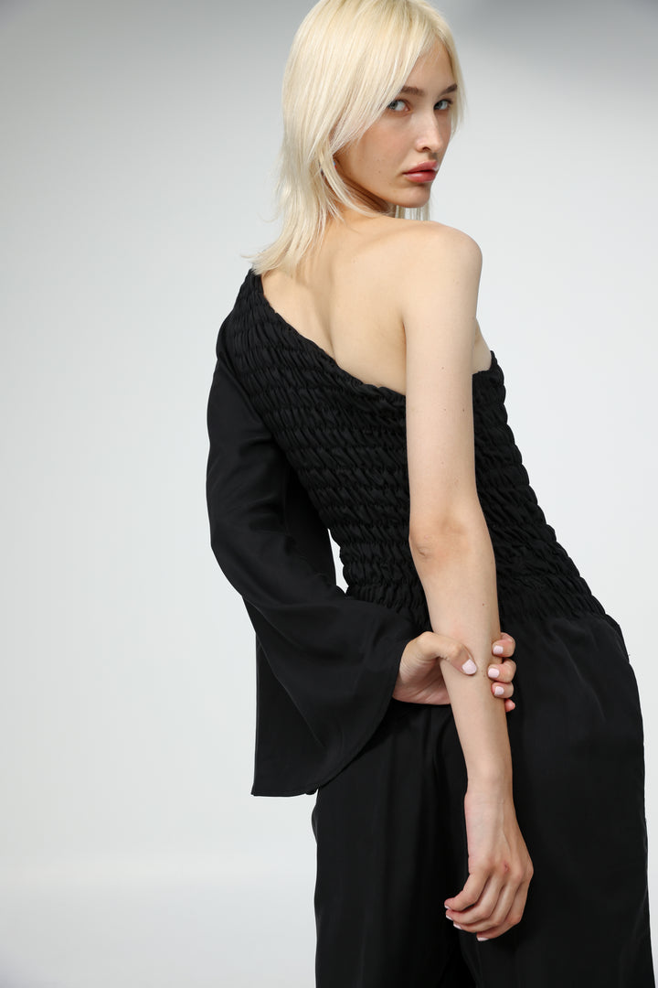 Black One Shoulder Jumpsuit