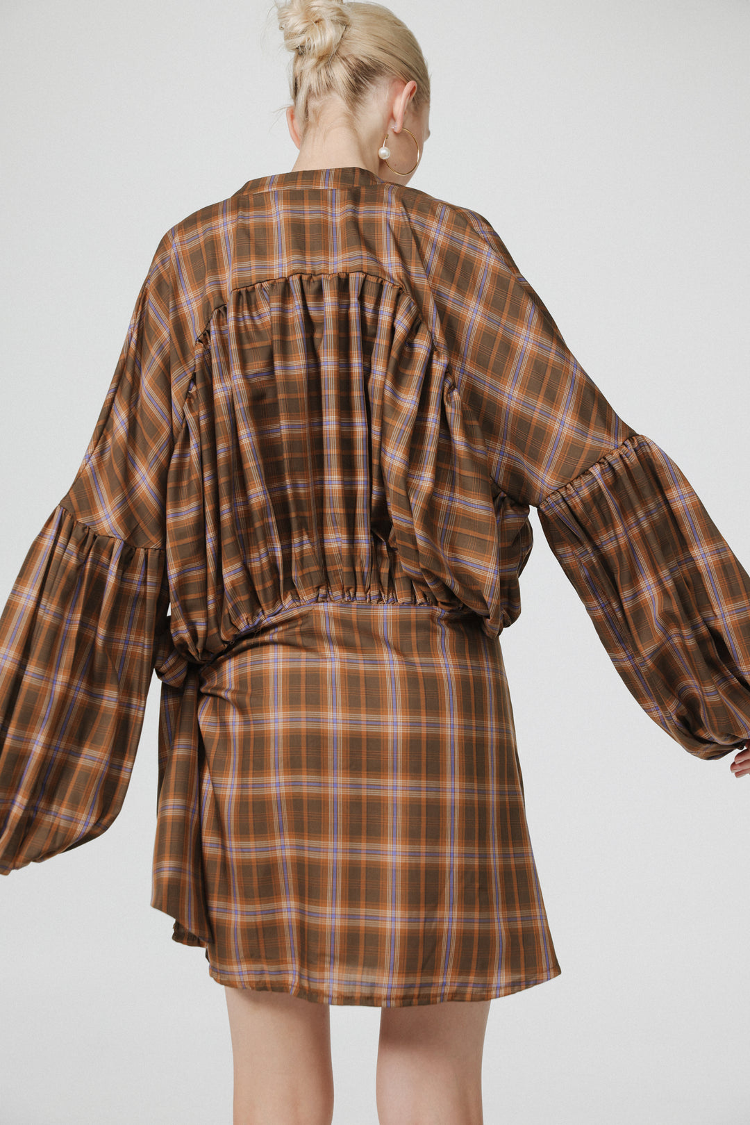 Remember Brown Checks Dress