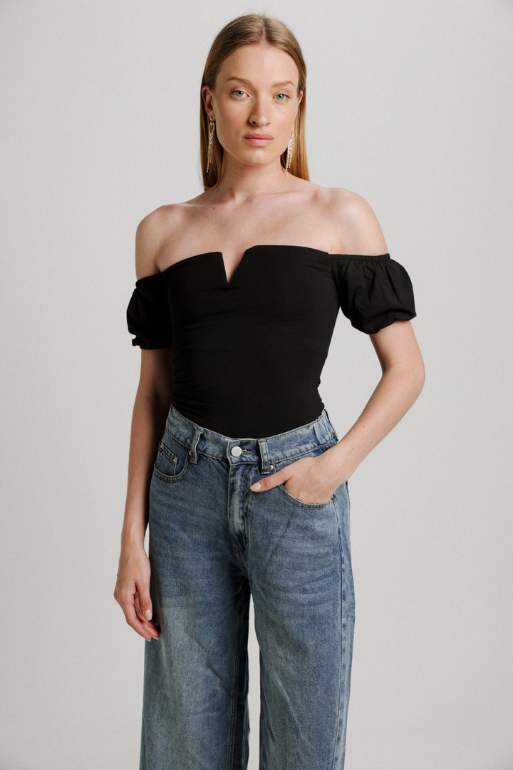 Sweeter Black Off Shoulder Top