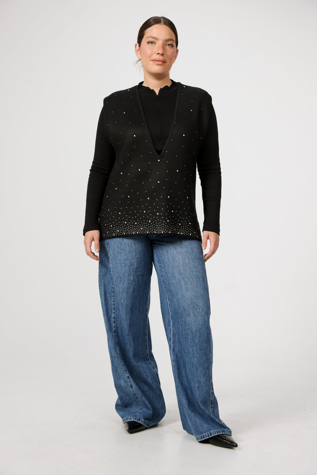 Gems Black Vest