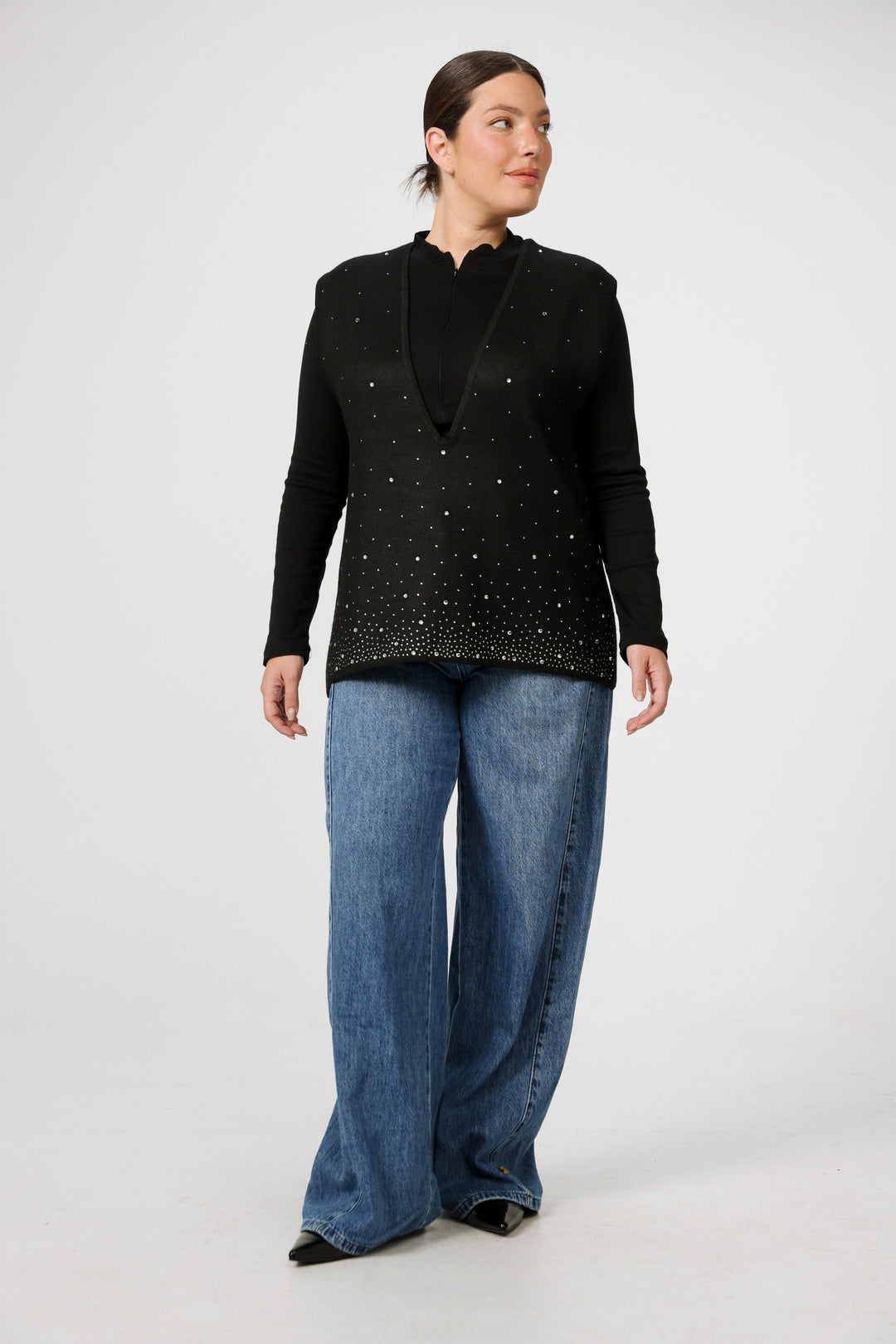 Gems Black Vest