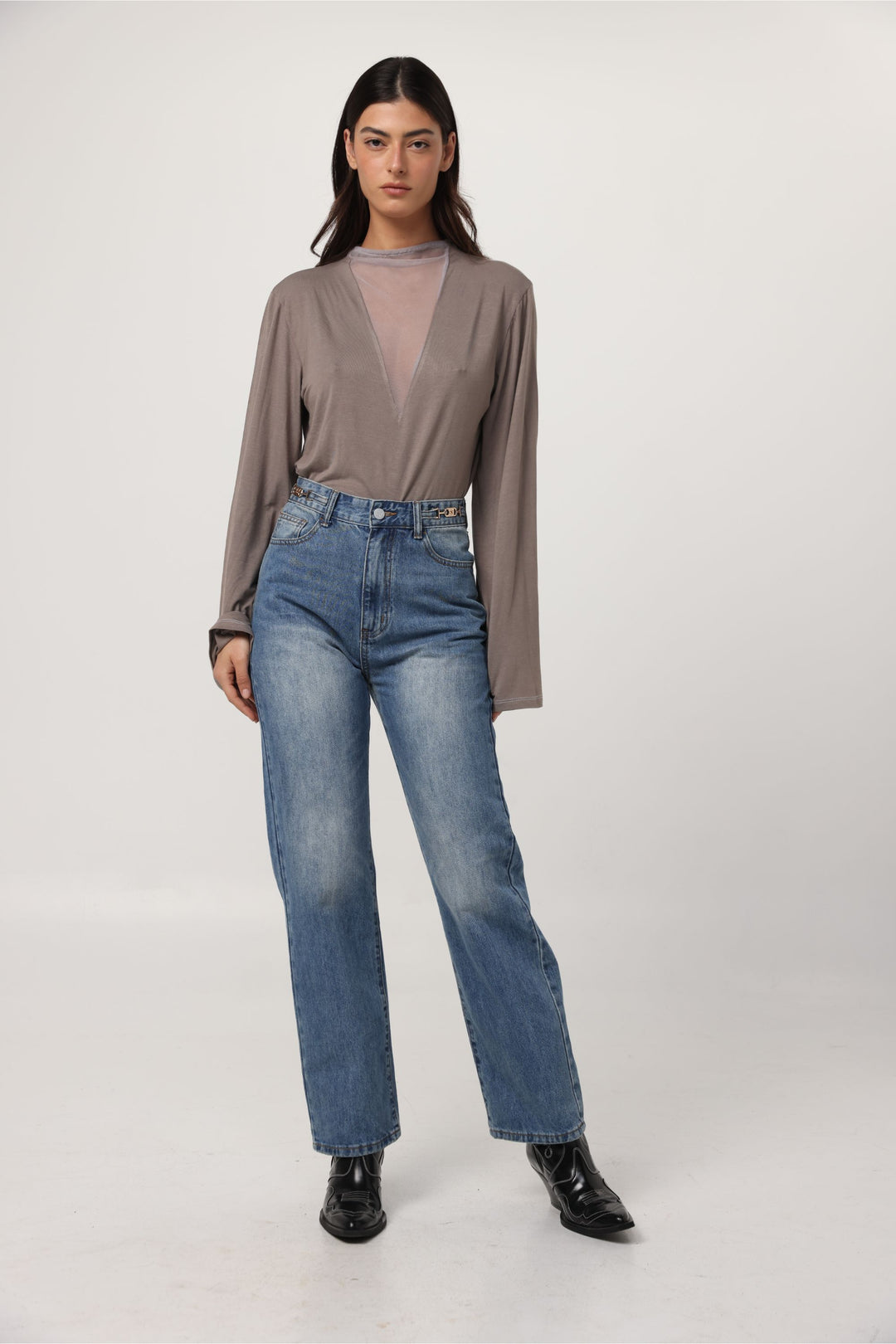 Field Taupe Mesh Shirt