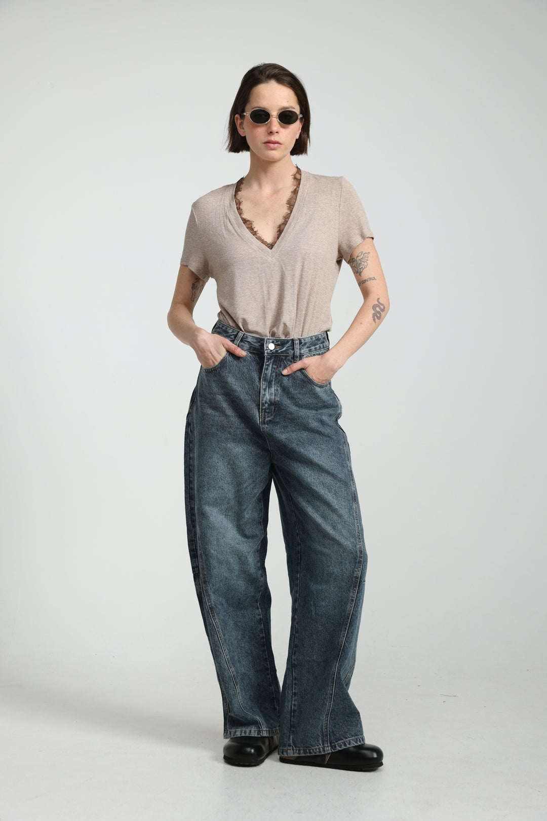Mystery Light Brown Rib T-Shirt