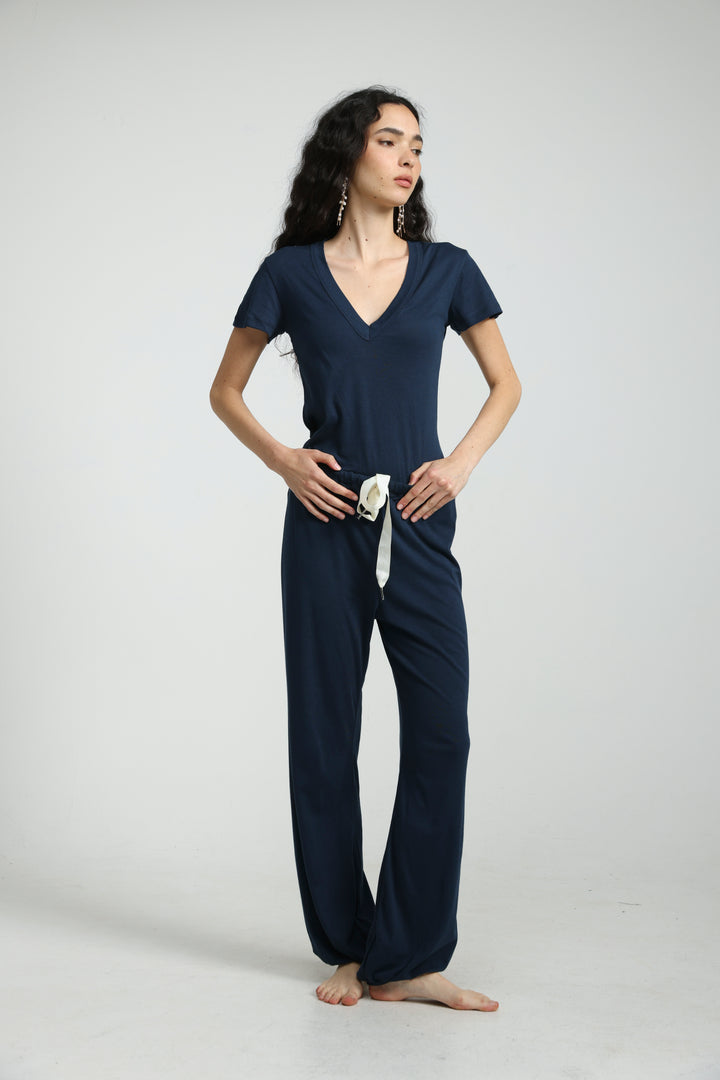 Clean27 Navy V T-Shirt