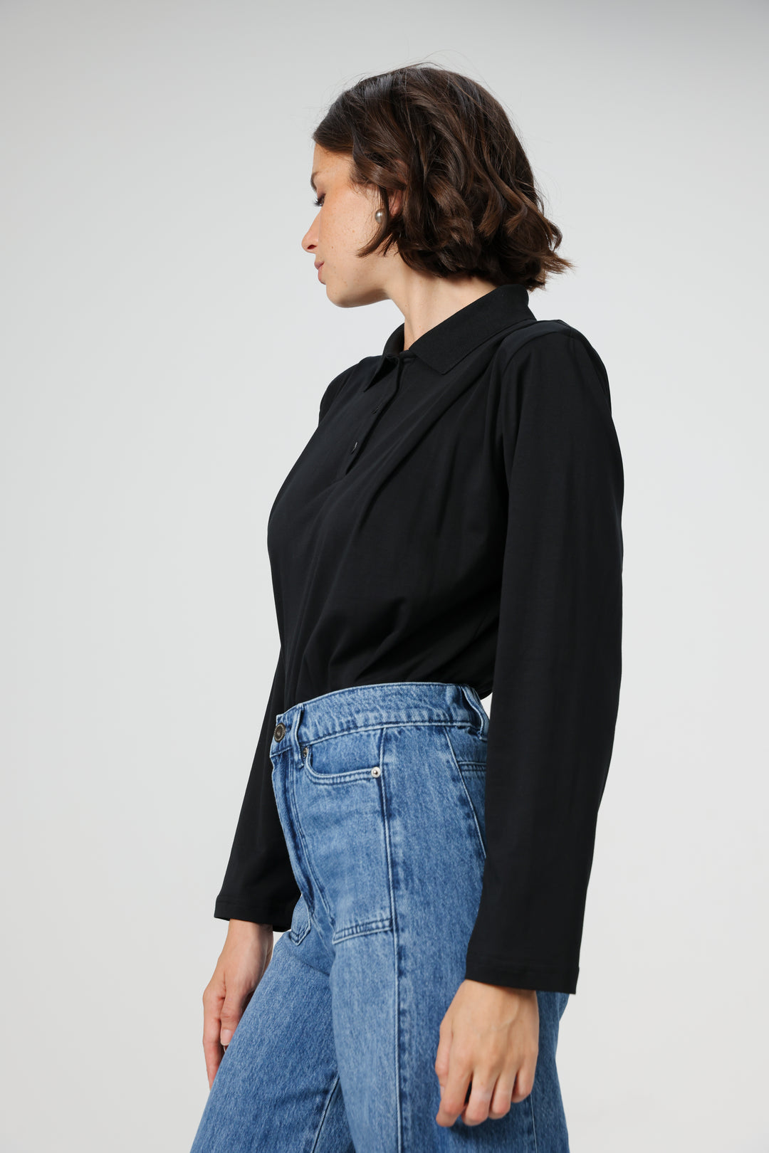 Wakeup Black Padded Polo