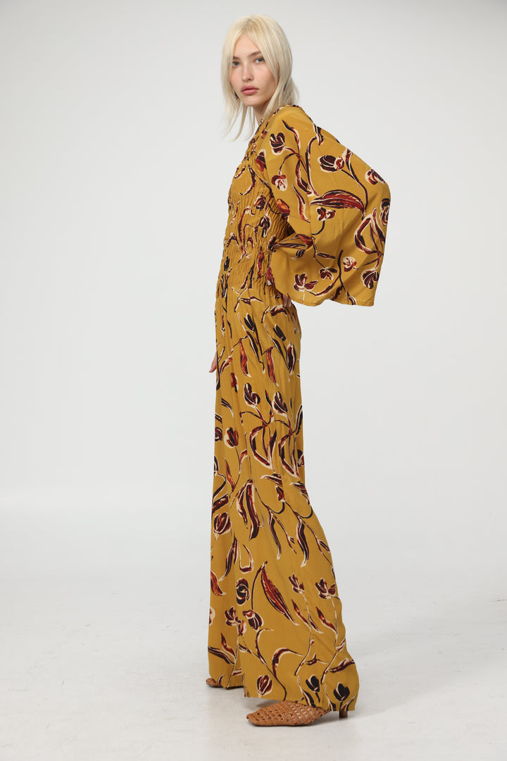 Floral One Shoulder Jumpsuit