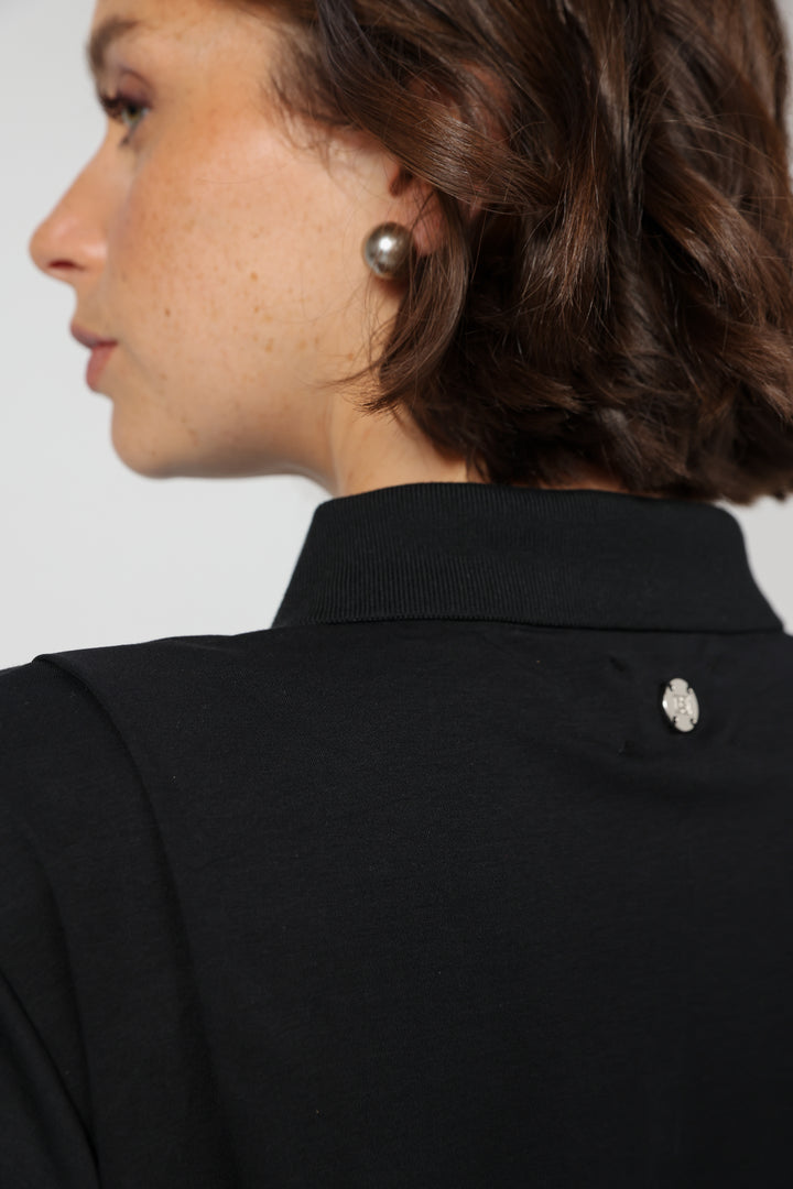 Wakeup Black Padded Polo