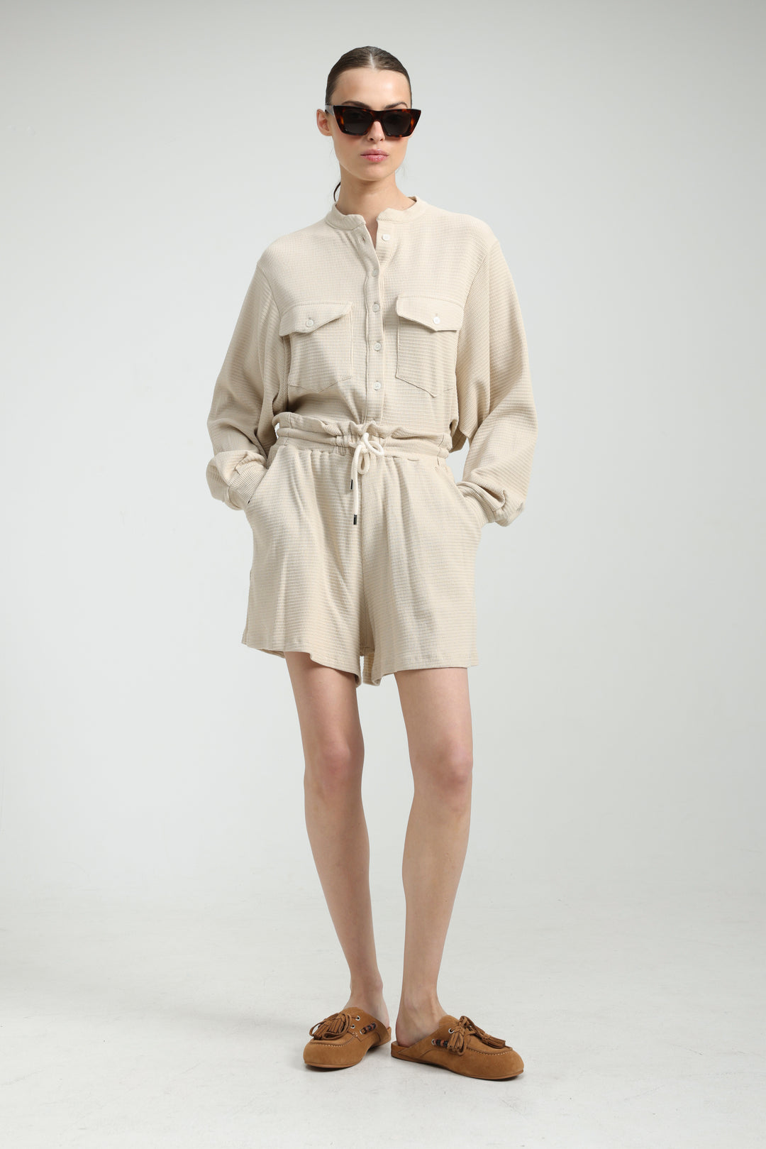 In Between Beige Shorts