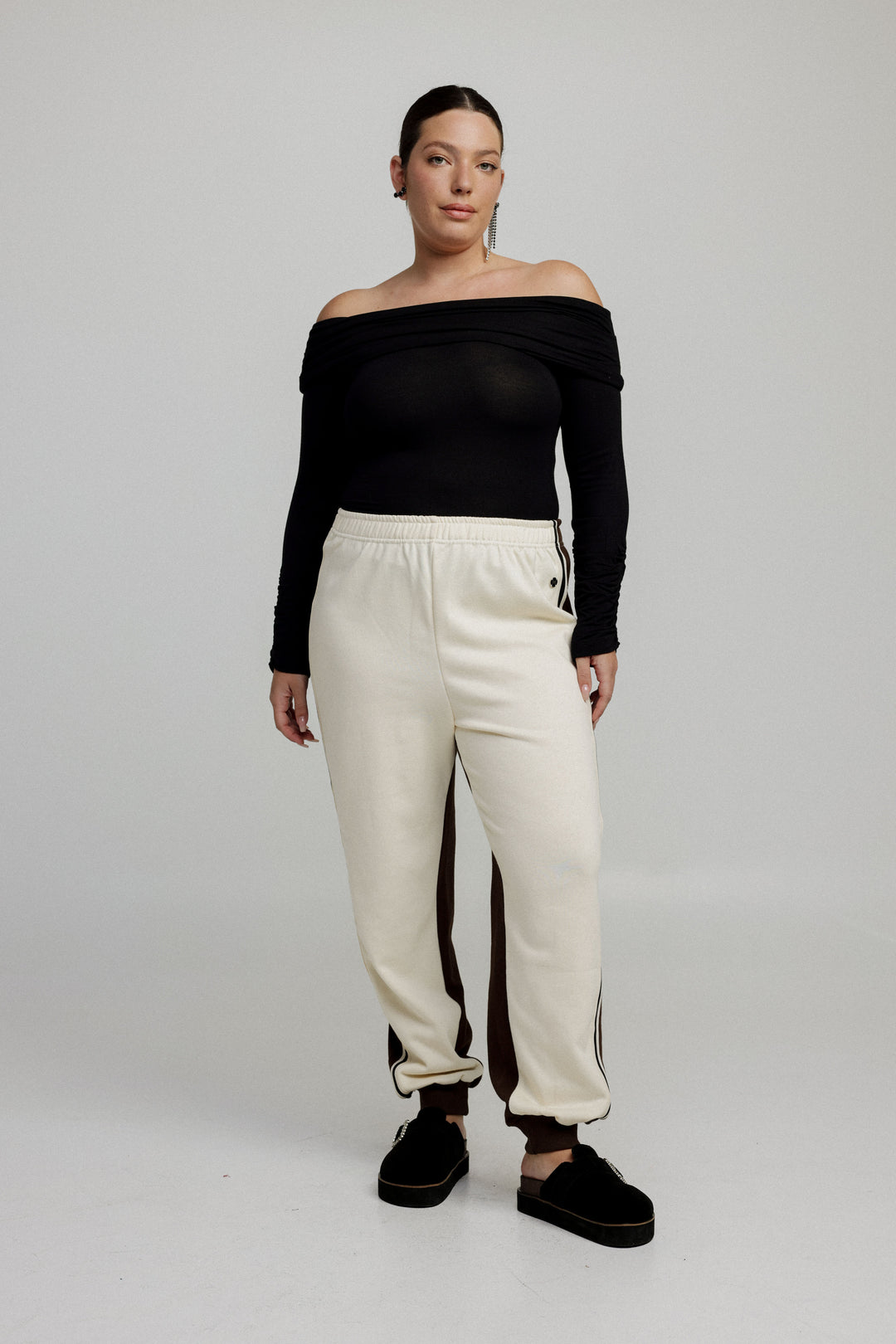 Shoko Cream/Brown Joggers
