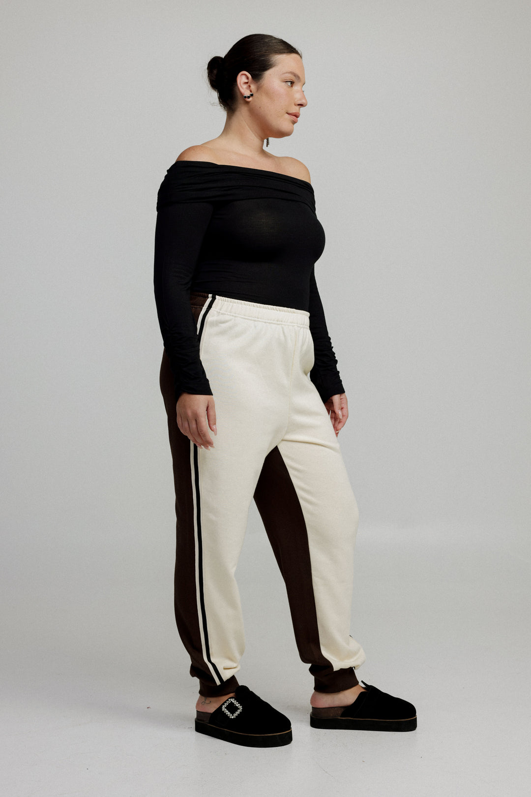Shoko Cream/Brown Joggers