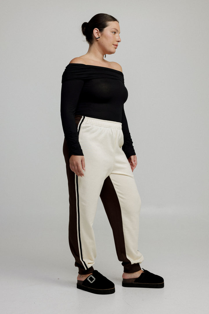 Shoko Cream/Brown Joggers
