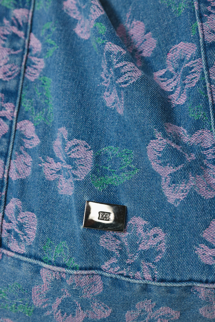 Floral Denim Bag