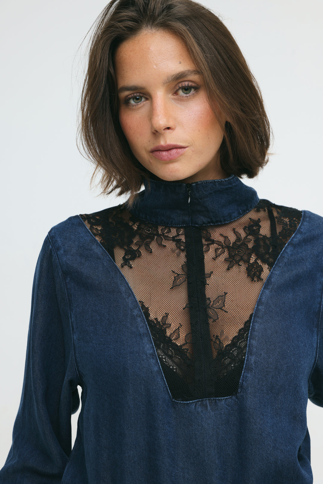 Adam Lace Dark Denim Polo