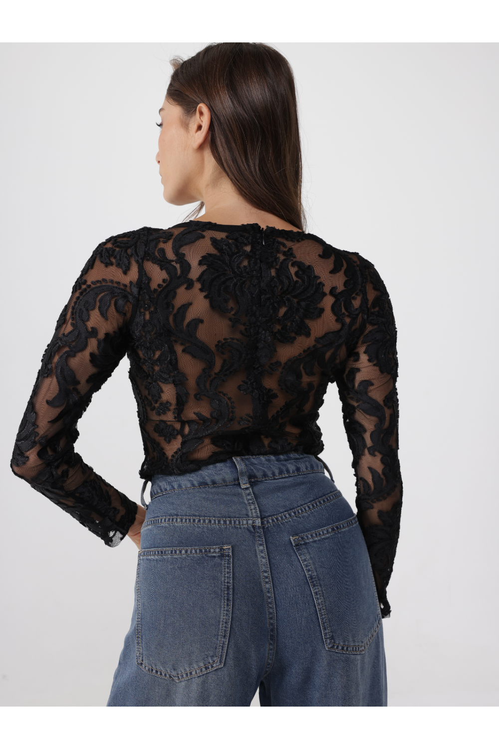 Velvet Black Lace Bodysuit