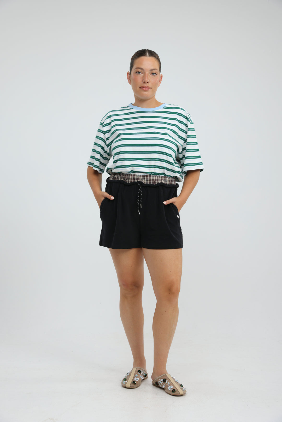 Box Black Shorts