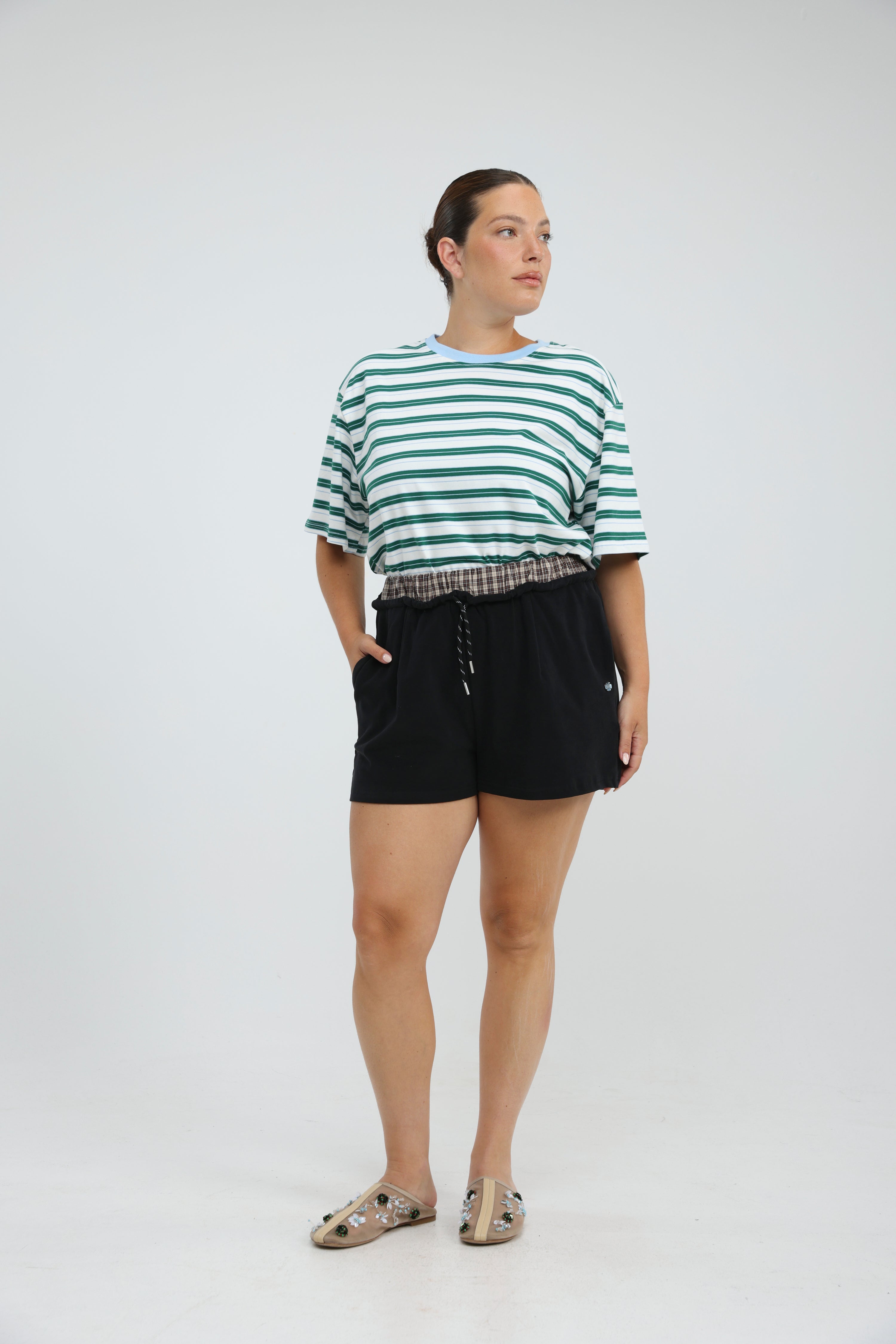 Just Brown Striped T-Shirt – SEESTARZ