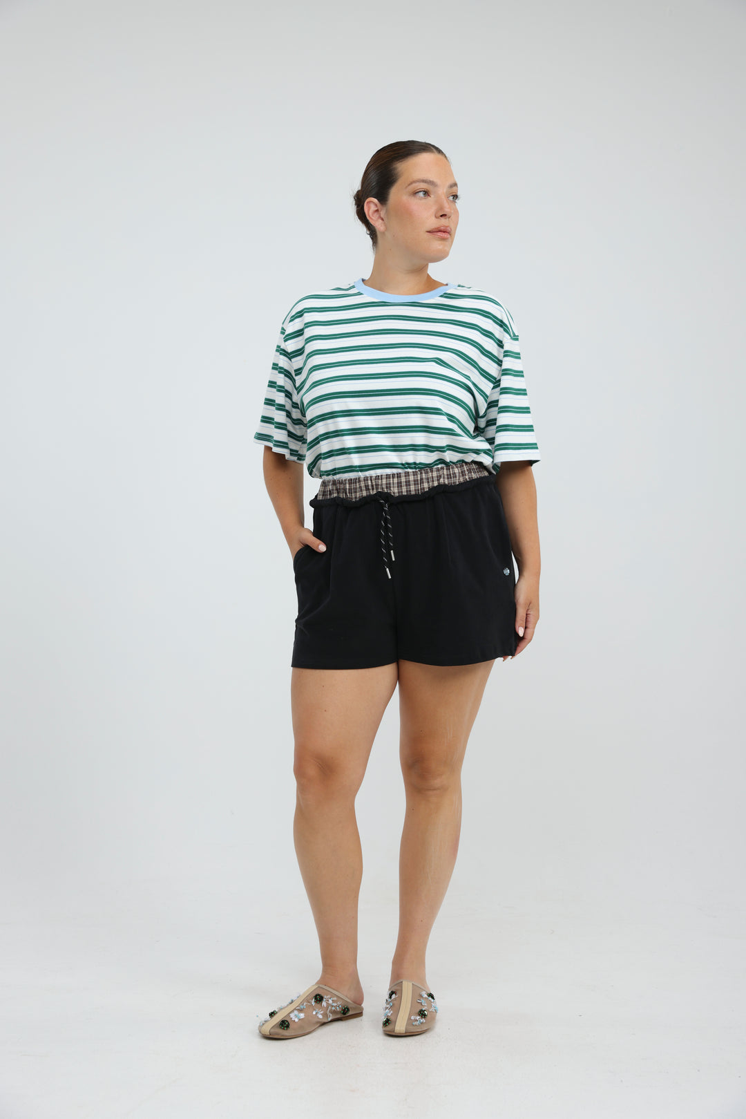 Just Purple Striped T-Shirt
