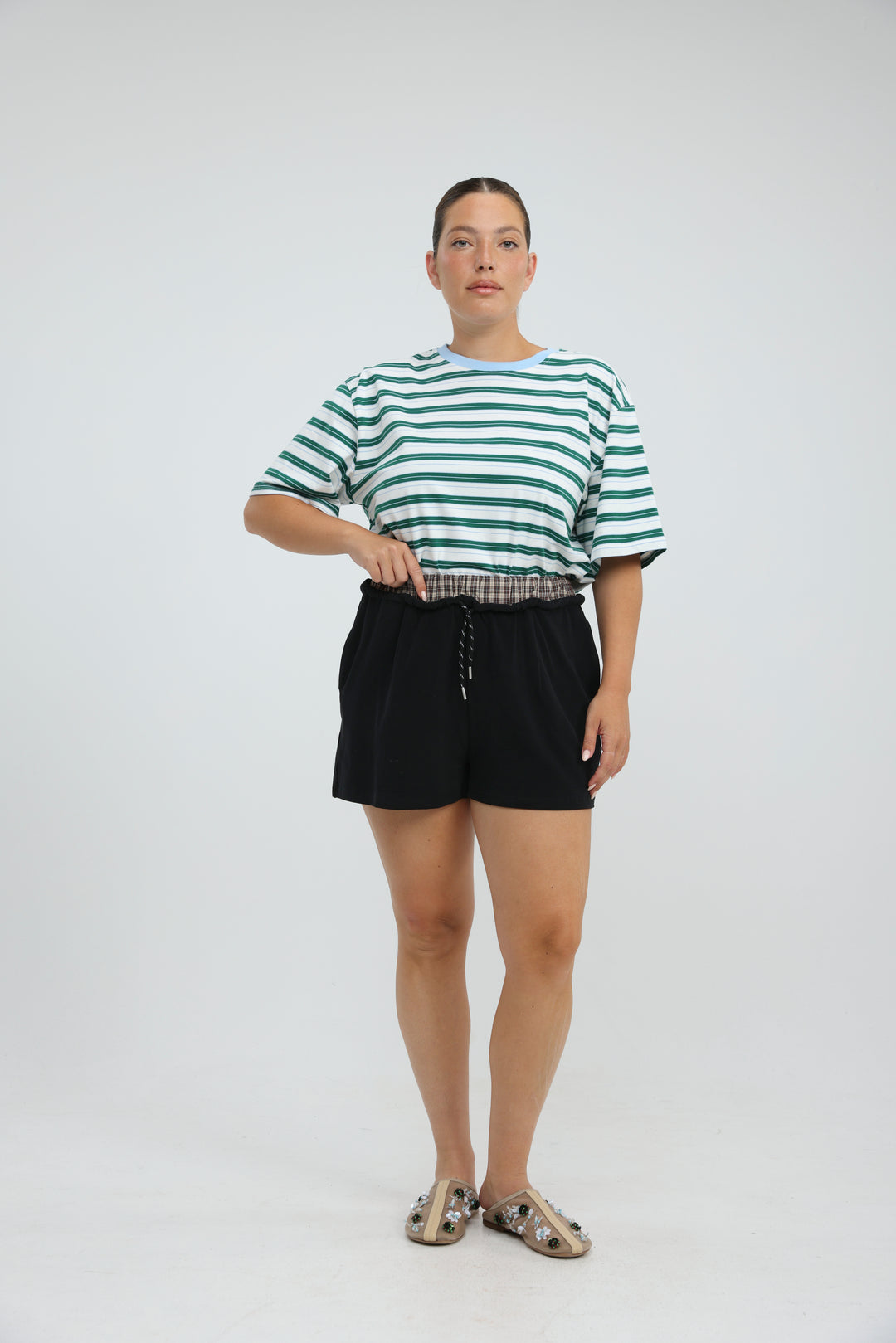 Just Purple Striped T-Shirt