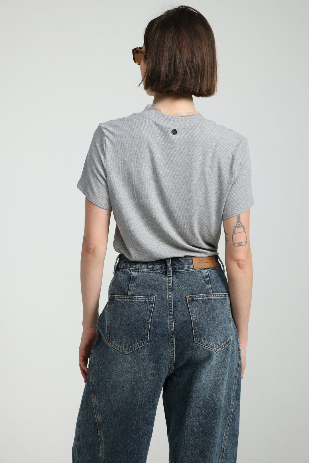 Mystery Light Grey Rib T-Shirt